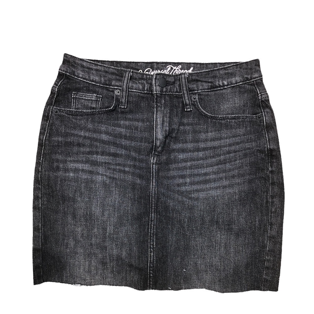 UNIVERSAL THREAD DENIM BLACK MINI SKIRT
